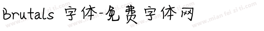 Brutals 字体字体转换